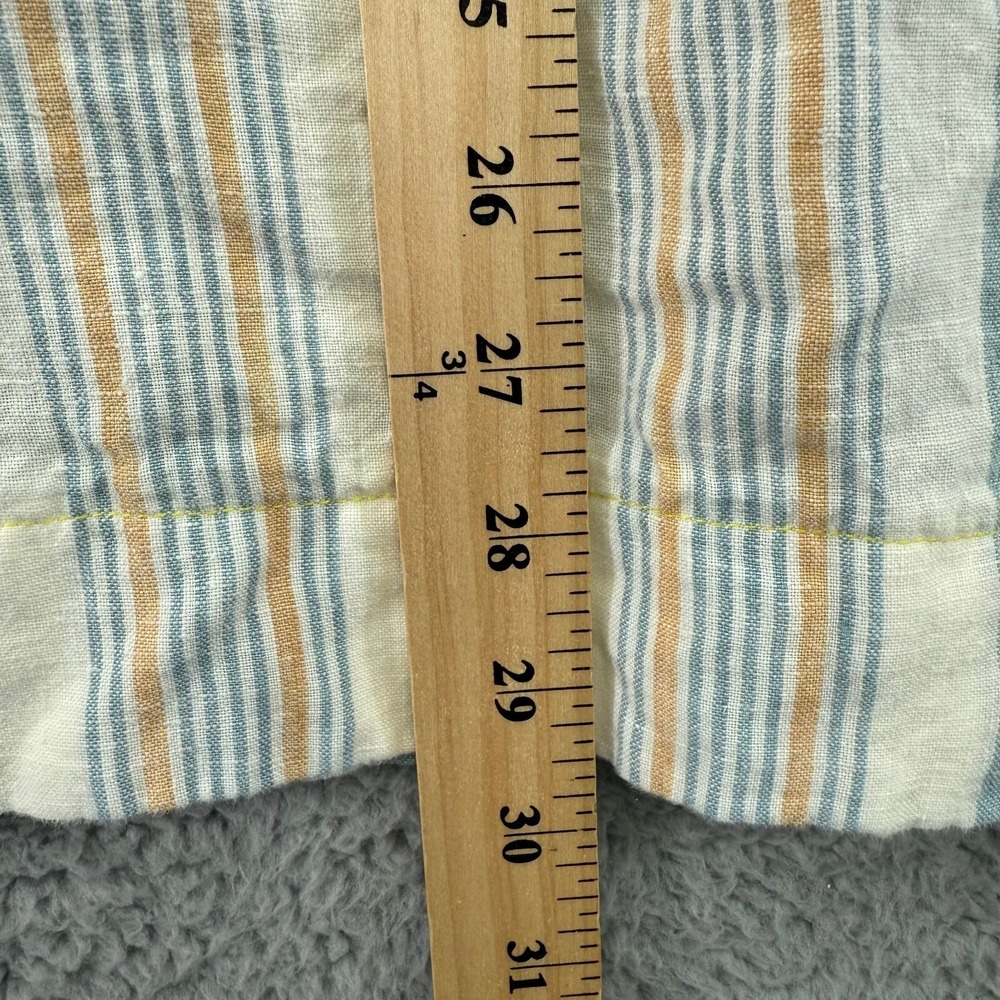 Faherty Tunic Dress Women Small Multi Striped Beach Days Rialto Vneck 100% Linen - Picture 9 of 12
